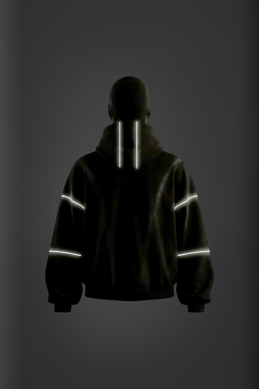 Zip hoodie “LITGHTNING” black
