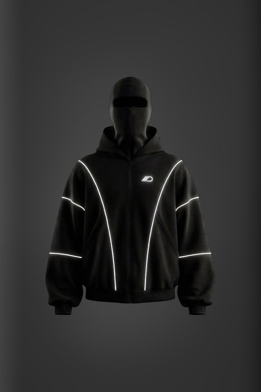Zip hoodie “LITGHTNING” black